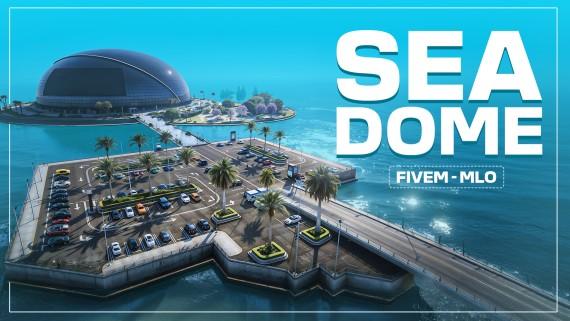 SeaDome – Over-Ocean LED Sphere w/ Parking Hub, Bridge, 360° Screen & Custom Shops