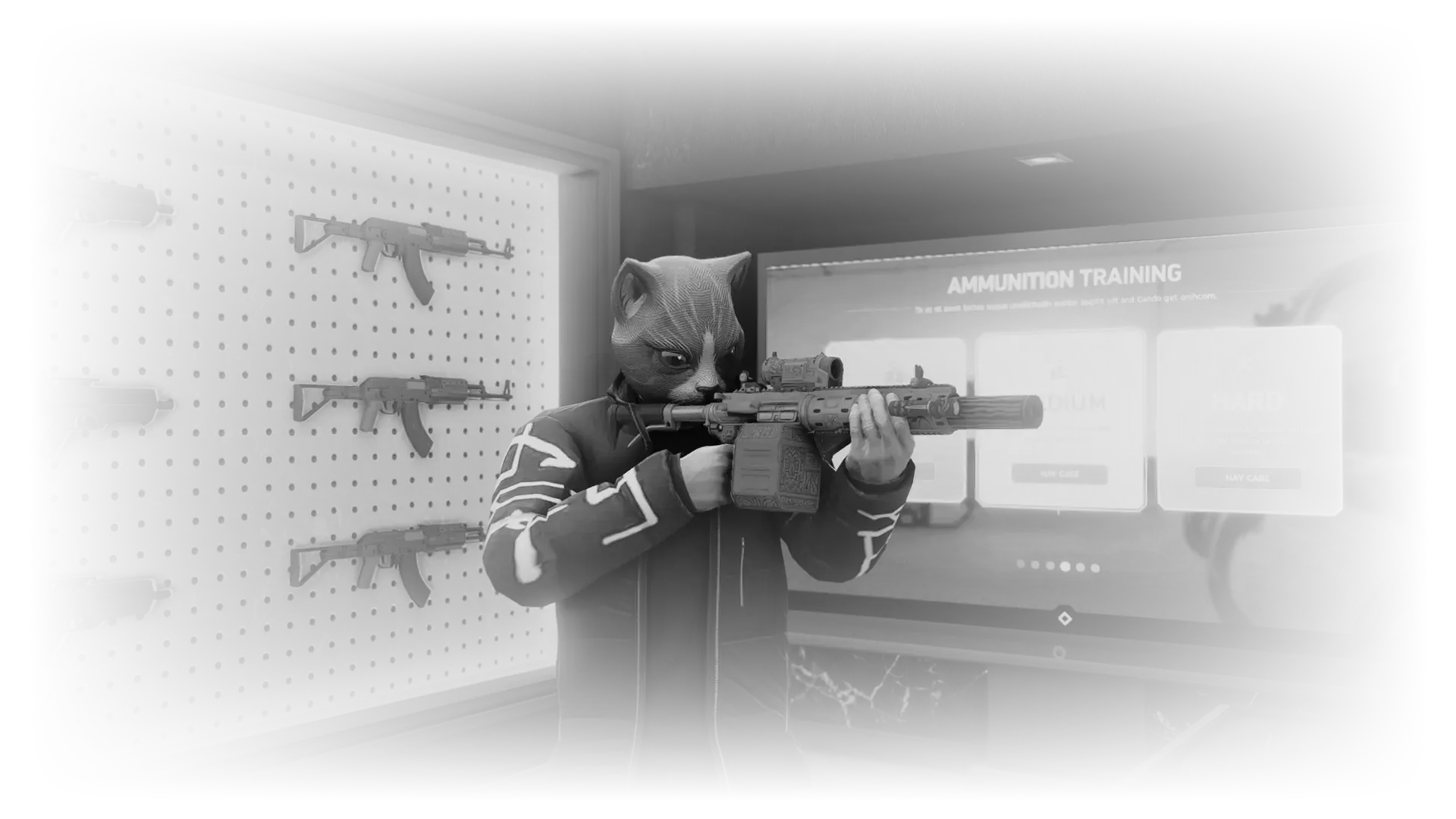 Decorative background mask